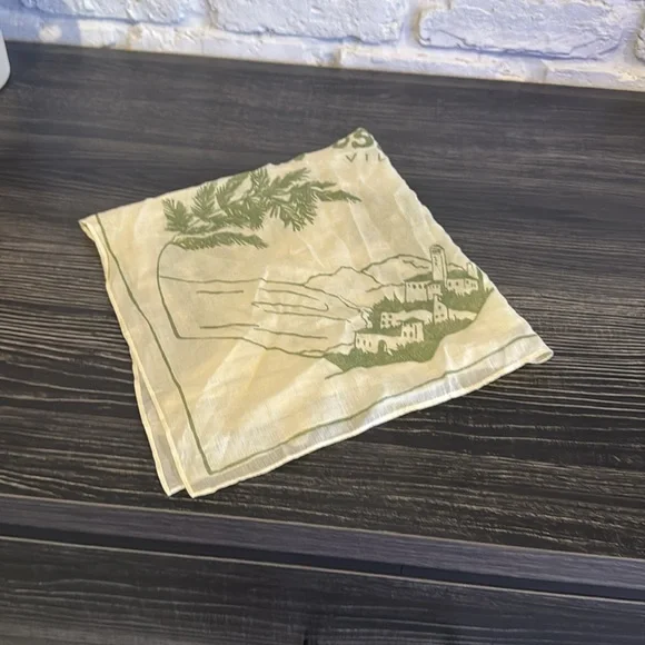 MADEWELL- Square Scarf with Green Print - Picture 3 of 4